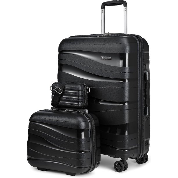 Melalenia Luggage Carry on Luggage PP Material Luggage with Spinner