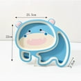 thumbnail image 1 of Melamine Bamboo Fiber Children's Tableware Set Cute Panda Eating Bowl Baby Divided Plate, 1 of 2