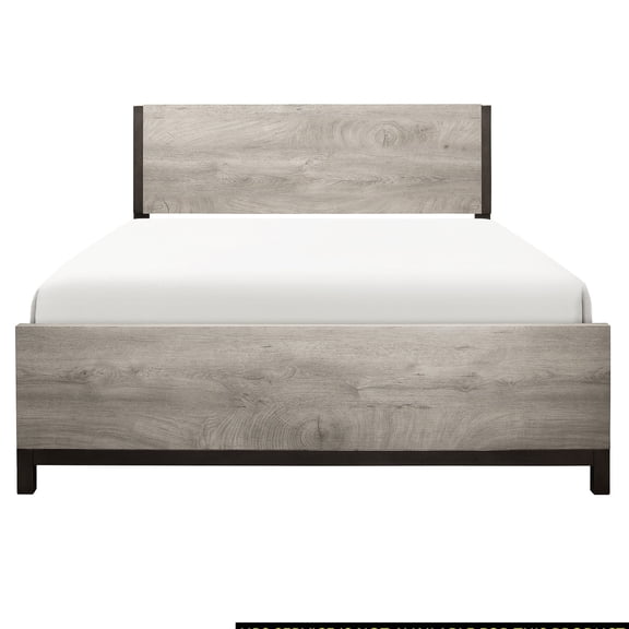 Melamine Board Queen Bed / Bedroom Piece Resisting Scratches and Stains