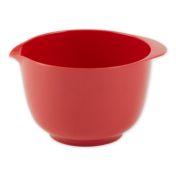 Plastic Melamine Bowl - 2 Quart Capacity - Red 9.75x8.5x4.87