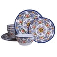 thumbnail image 1 of Melamine Dinnerware Set 12-Piece for 4 Dish Set Plates Bowls Unbreakable Dishware for Indoor Outdoor Use Lightweight Durable for Camping Picnics Parties, 1 of 7
