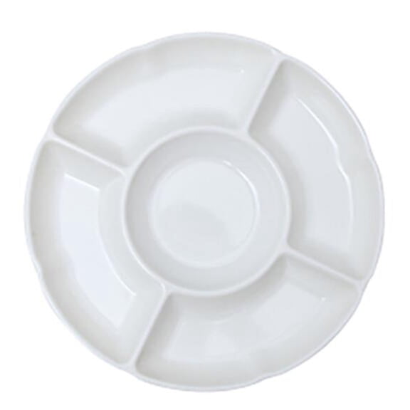 MEIBUTYUP White Small Plates Imitation Porcelain Serveware Creative Design Kitchen Dinnerware 1 Pc
