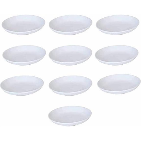 Melamine Plastic Soy Dipping Sauce Dishes, White, Small, Pack of 10, 3.5"$$Home Decor, Kitchen, & Other