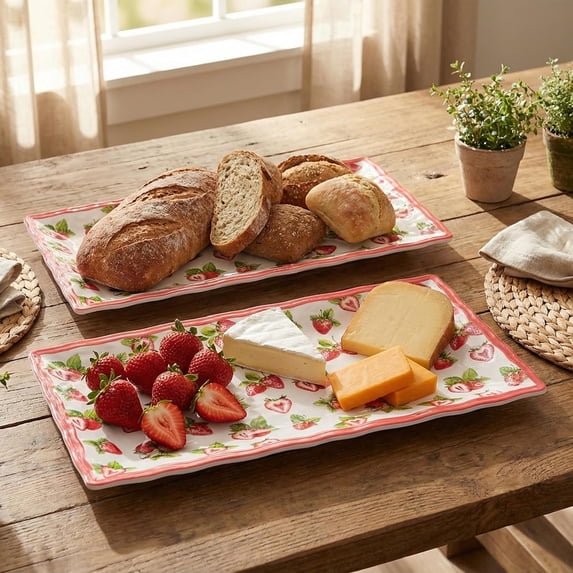 Fall Barber Display Melamine Serving Platters 14.5