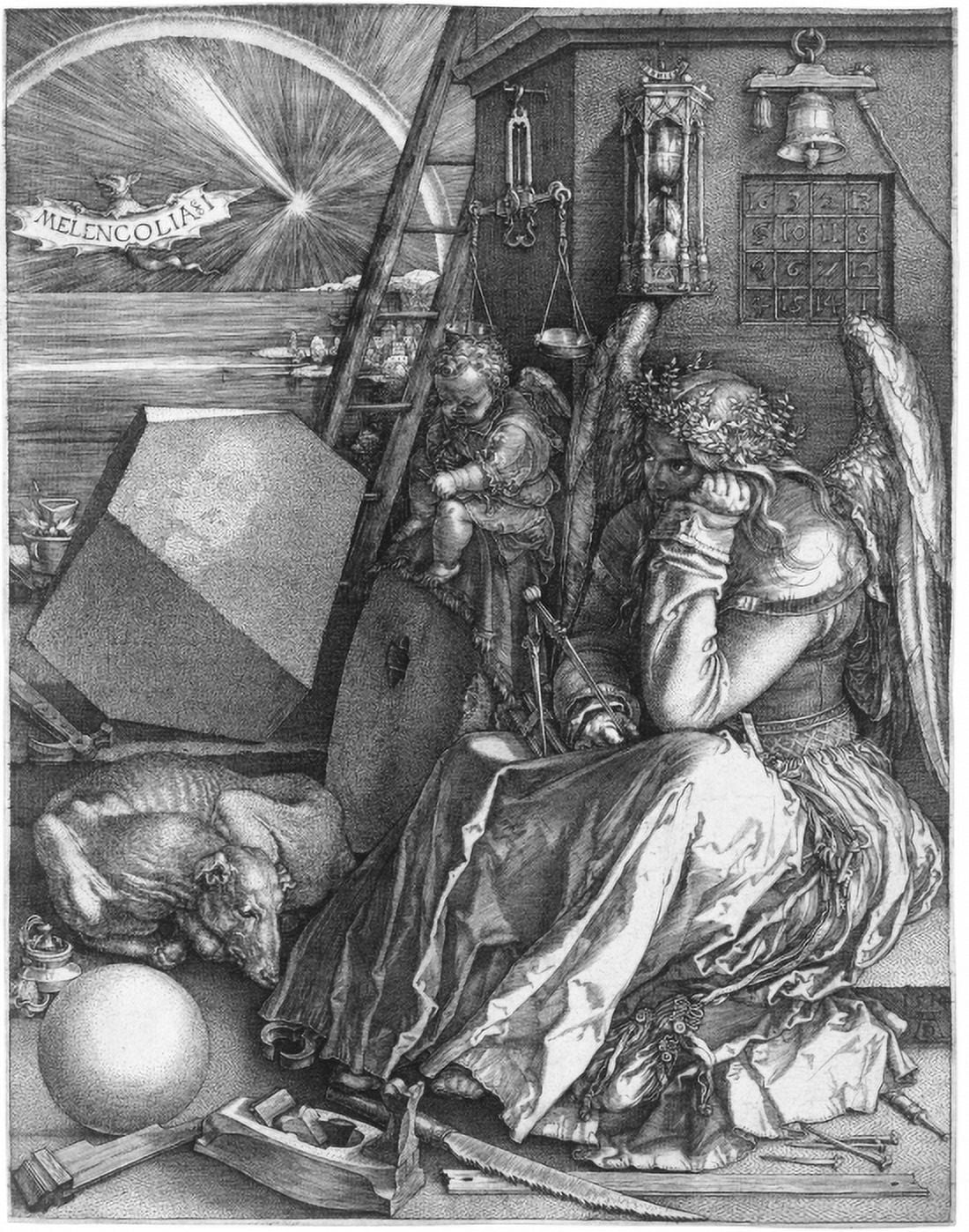 Melancholia Canvas Art - Albrecht Durer (18 x 24)