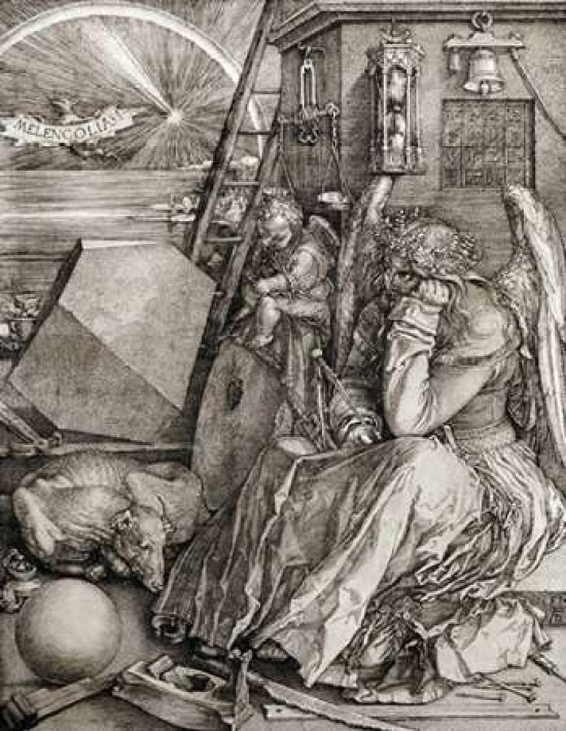 Melancholia Canvas Art - Albrecht Durer (22 x 28)