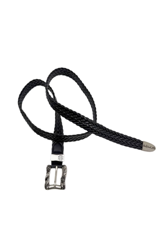 Melancholic Rich Second Generation Rose Punk Rock Hand Woven Belt - Narrow