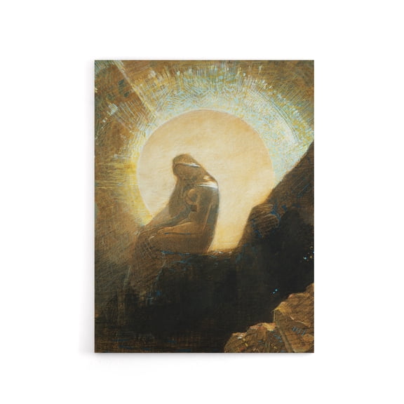 Melancholy Portrait of a Woman Redon Vintage Canvas Wall Art 24X32"