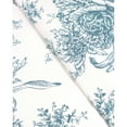 thumbnail image 1 of Melange Home 400 Thread Count Cotton Toile Pleat Sheet Set - 5 Color Light Blue King, 1 of 5