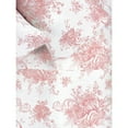 thumbnail image 1 of Melange Home 400 Thread Count Cotton Toile Pleat Sheet Set - 5 Color Mauve Full, 1 of 5
