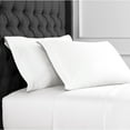 thumbnail image 1 of Melange Home 600 Thread Count Long Staple Cotton Border Stripe Embroidery Sheet Set White King, 1 of 5