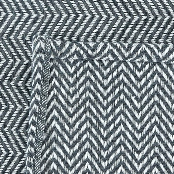 Melange Home Everyday Blanket Collect Yarn Dyed Cotton Blanket Grey Full - Queen
