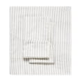 thumbnail image 1 of Melange Home Melange Pick Gray Printed Cotton Collection 400 Thread Count Sheet Set Stripe Bamboo Grey California King Striped, 1 of 5