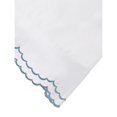 thumbnail image 1 of Melange Home Percale Cotton Double Scalloped Embroidered Crisp Sheet Set King Pillowcases - Navy, 1 of 5