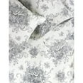 thumbnail image 1 of Melange Home Printed Design Cotton Collection 400 Thread Count Grey Toile Bed Sheet Set California King, 1 of 5