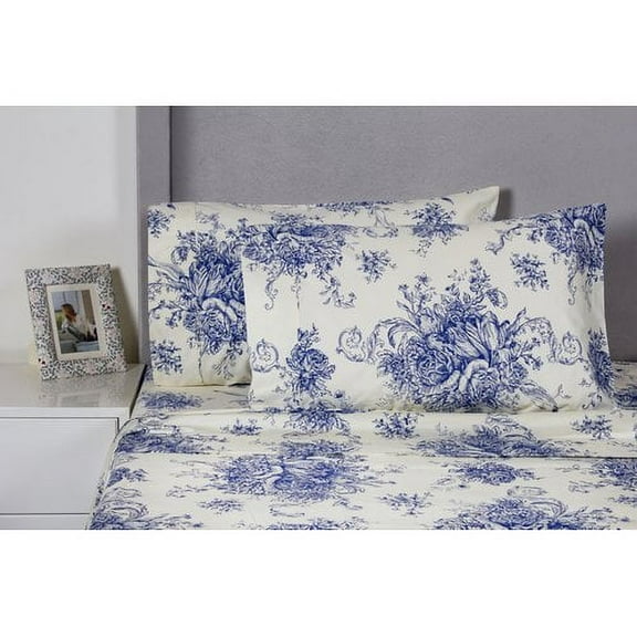 Melange Home Toile 400 Thread Count 100pct Cotton Sheet Set