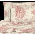 thumbnail image 1 of Melange Home Toile 400 Thread Count 100pct Cotton Sheet Set, 1 of 3