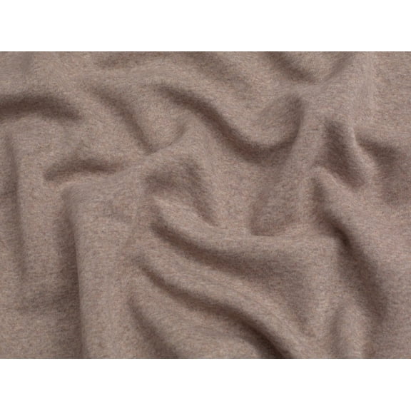 Melange Polycotton Fleece Back Sweatshirt Stretch Knit Fabric - per yard