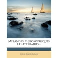 thumbnail image 1 of Melanges Philosophiques Et Litteraires... (Paperback), 1 of 1