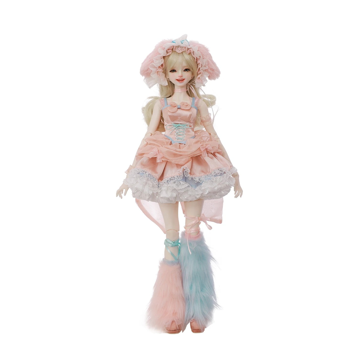 Melanie A 1/4 BJD - Romantic Pink Bunny Girl Full Set Usagi Moe W
