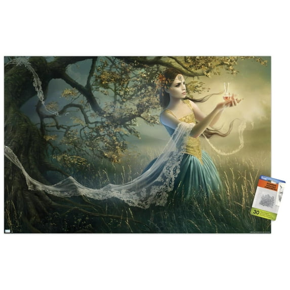 Melanie Delon - Rapture Wall Poster with Pushpins, 22.375" x 34"