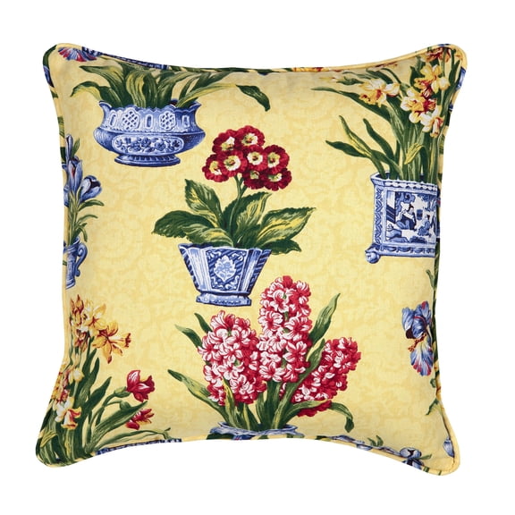 Melanie Floral Square Pillow