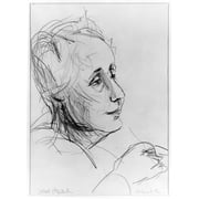 Melanie Klein (1882-1960). /Nbritish Psychoanalyst. Pencil Drawing By Isabel Mcwhirter. Poster Print by  (18 x 24)