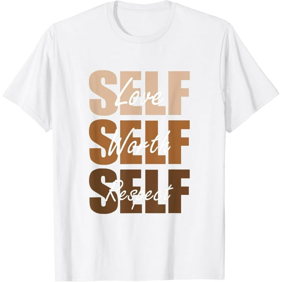 Melanin Brown Self-ish-X3 Brown Color Graphic T-Shirt100% cotton