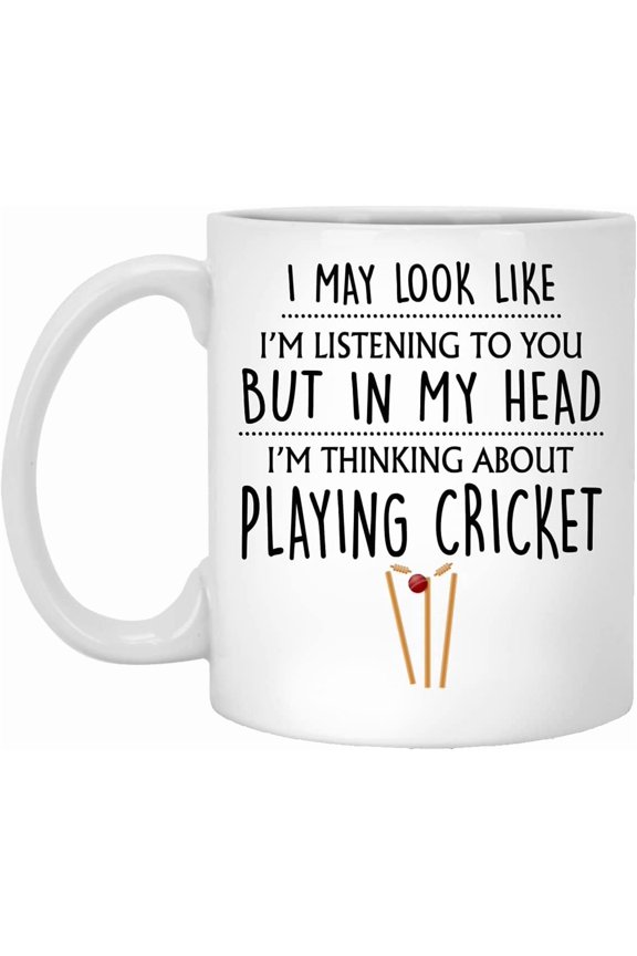 Cricket Gift, Cricket Mug, Funny Cricket Gifts For Men, Him, Husband, Boyfriend, Dad, Cricketing Gifts, Gift For Cricketers, Playing Cricket 11oz