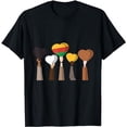 thumbnail image 1 of Melanin Heart Black History Month Cool BLM African American T-Shirt, 1 of 5
