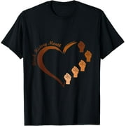 Melanin Heart Power Fist Black History Month BLM African T-Shirt