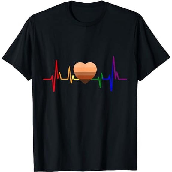 Melanin Heart-beat LGBT-Q Pride Black History Month BLM Gay T-Shirt