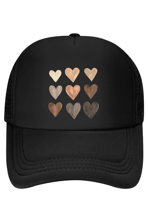 Melanin Hearts Social Justice Equality Unity Protest Baseball Cap