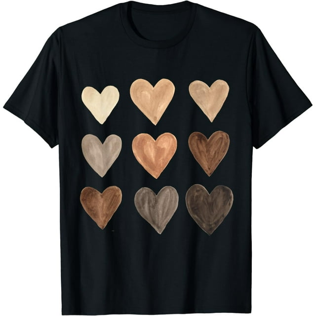 Melanin Hearts Social Justice Equality Unity Protest T-shirt - Walmart.com