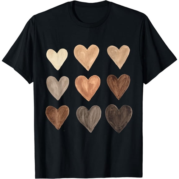 Melanin Hearts Social Justice Equality Unity Protest T-Shirt