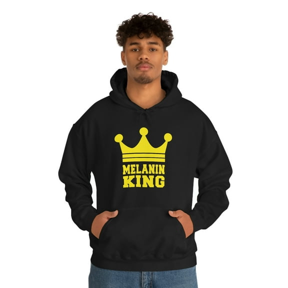 Melanin King Unisex Hoodie, S-5XL Conscious King Black Men are Beautiful