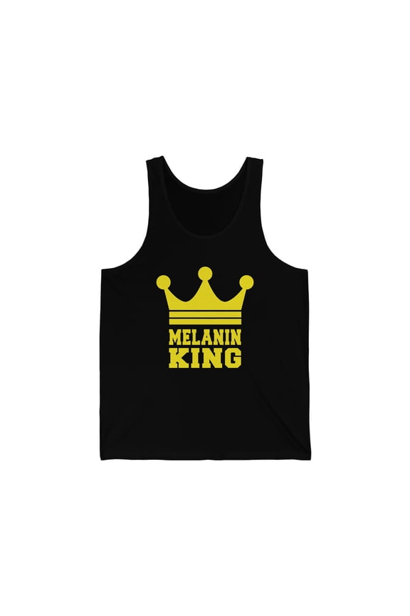 Melanin King Unisex Tank Top XS-2XLConscious King Black Men are Beautiful