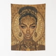 thumbnail image 1 of Melanin Queen Glow Wall Tapestry for Bedroom by DC | African American Tapestry Wall Hanging & Aesthetic Decor for Dorm, Living Room, Picnic & Home | 39"x52", 1 of 7