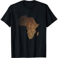 thumbnail image 1 of Melanin Shades Africa Map - Africa DNA Fingerprint T-Shirt, 1 of 4