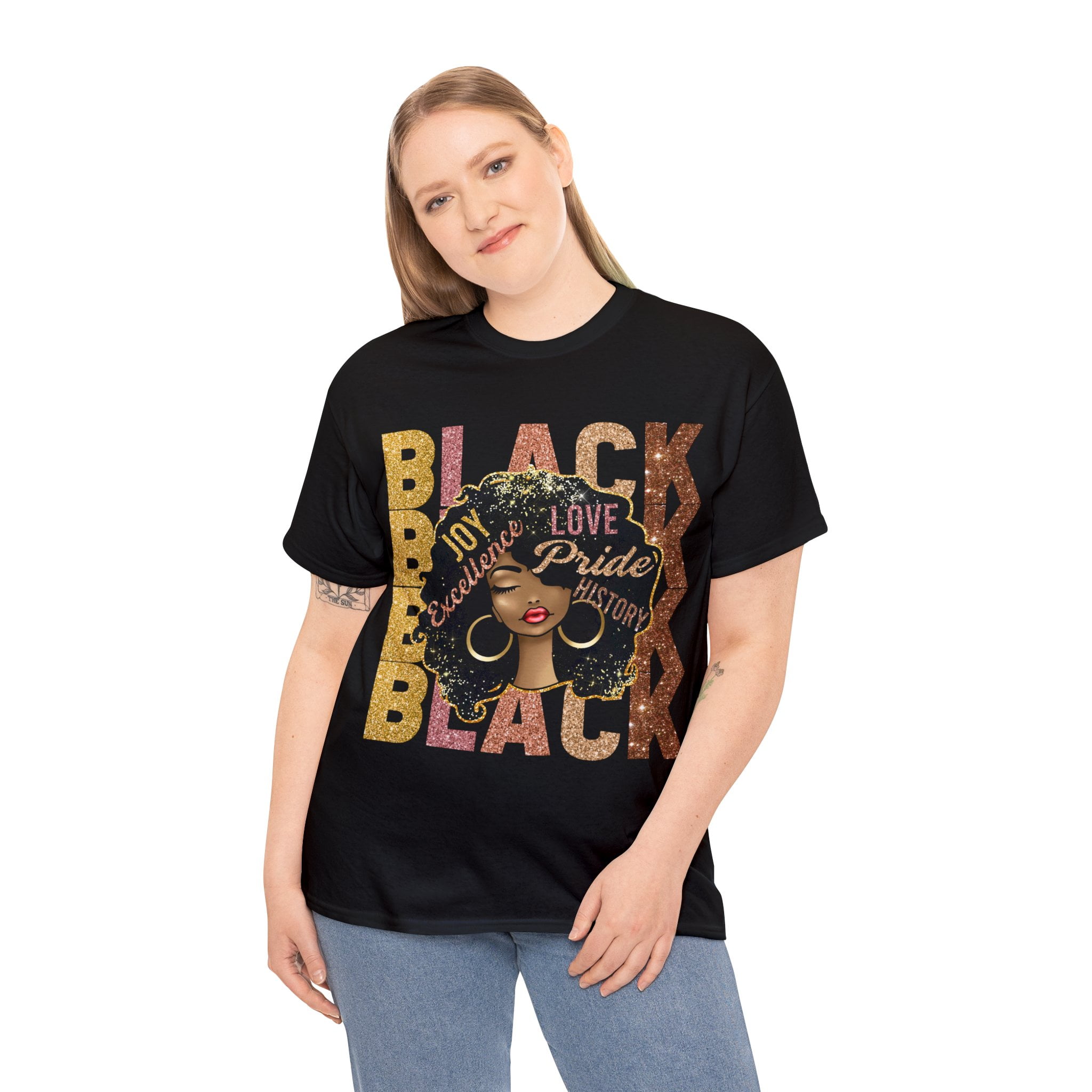 Womens Melanin Black History Pride African American Lips Girl Gift T-Shirt Womens Melanin Black History Pride African American Lips Girl Gift T-Shirt