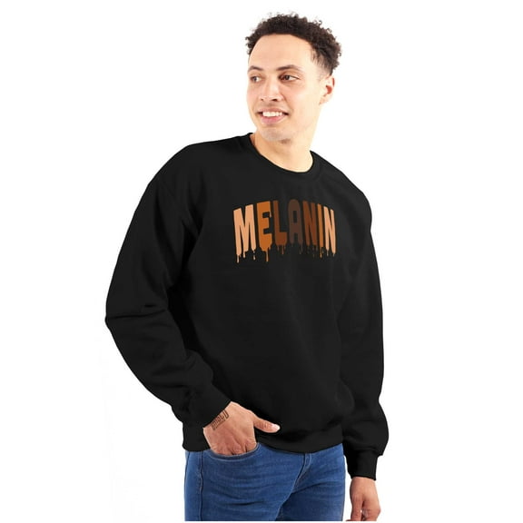 Melanin Skin Shades Paint Drip Sweatshirt for Men or Women Brisco Brands X