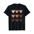 thumbnail image 1 of Melanin Skin Tone Hearts Be Kind T-Shirt for Positive Vibes and Inclusivity, 1 of 5