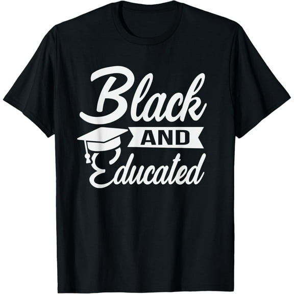 Melanin Student Dope Black and Educated Tee Christmas Gift T-ShirtMen and women, Black T-shirt, size: Extra large