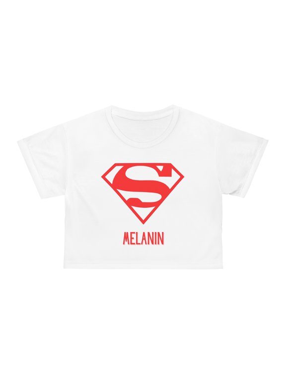 Melanin Super Crop Tee Black Girl Tshirt
