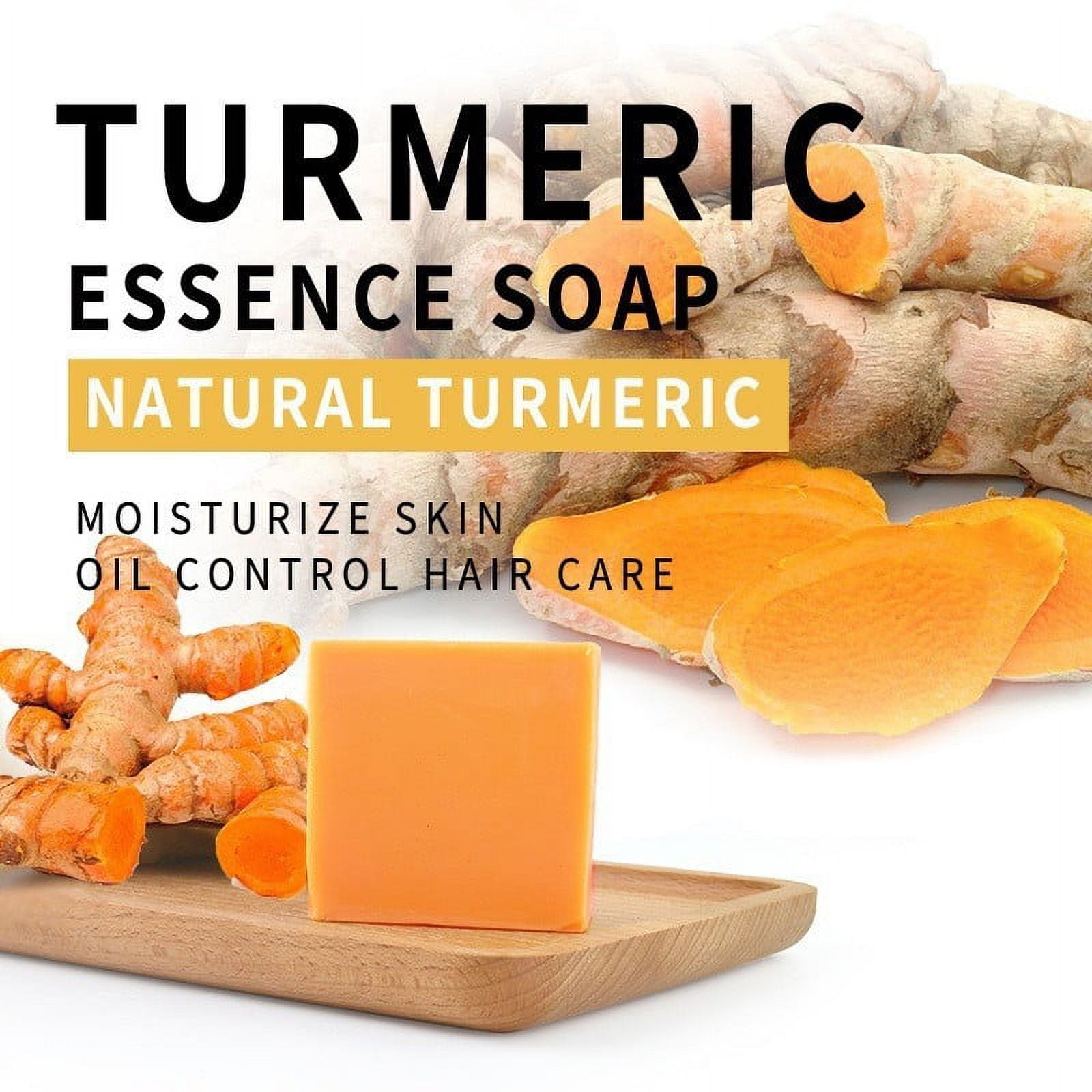 Melanin Turmeric Soap For Dark Spots & Acne, Turmeric Soap For
