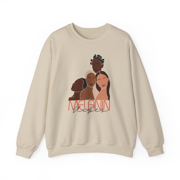 Melanin Vibes Comfort Crewneck Sweatshirt