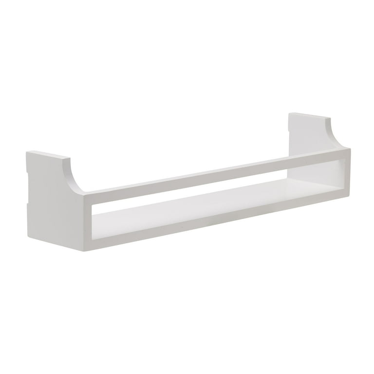 Essentials Wall-Mounted Shelf in White Essentials Wall-Mounted Shelf in White
