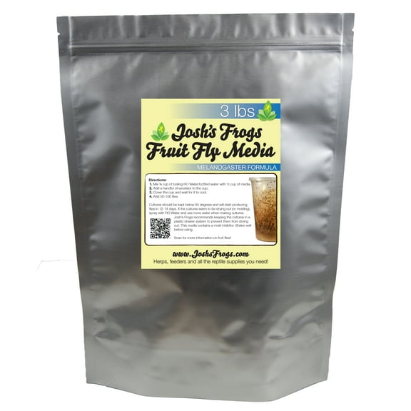 Melanogaster Fruit Fly Media 3 lbs / 2.7 Quarts (makes 20 fruit fly cultures)