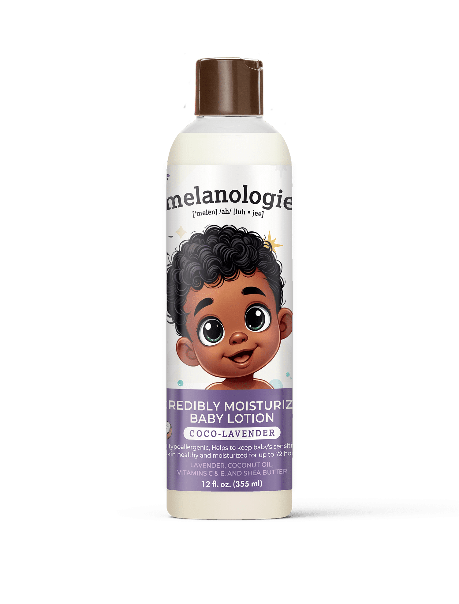 Melanologie Beautiful Brown Babies Coco-Lavender Moisturizer for Baby's Delicate Skin