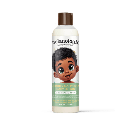 Melanologie Incredibly Moisturizing Baby Lotion with Oatmeal & Aloe 12 fl oz